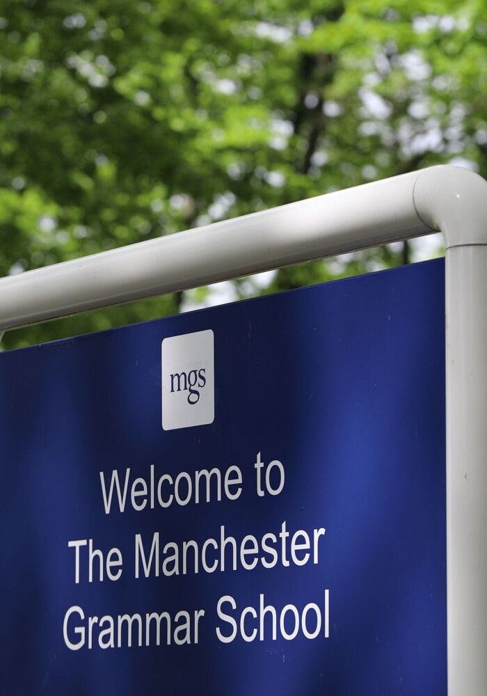 The manchester grammar school signage image